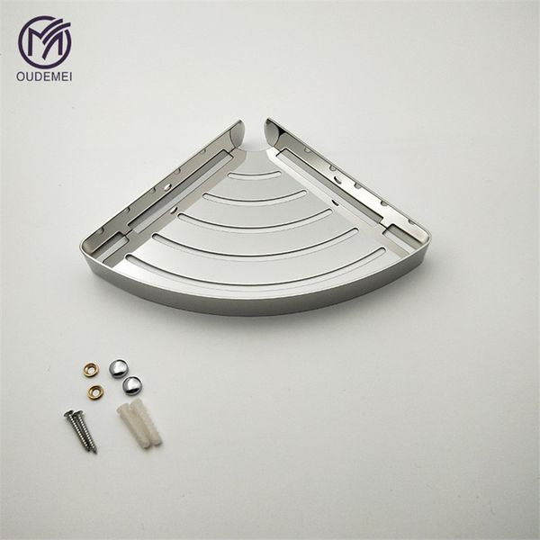 M OUDEMEI Stainless Steel 304 Chrome Bathroom Corner Shelf Black Shower Caddy for Body Wash Bottle Brushed Nickel Corner Shelf