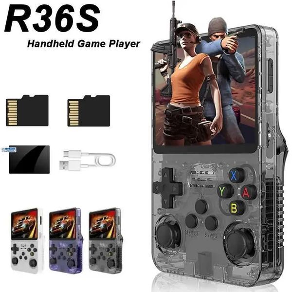 Handheld Game Player R36S Video Game Console 128G Classic Games for Kids Open Source Portable Game Machine Pocket Video Player