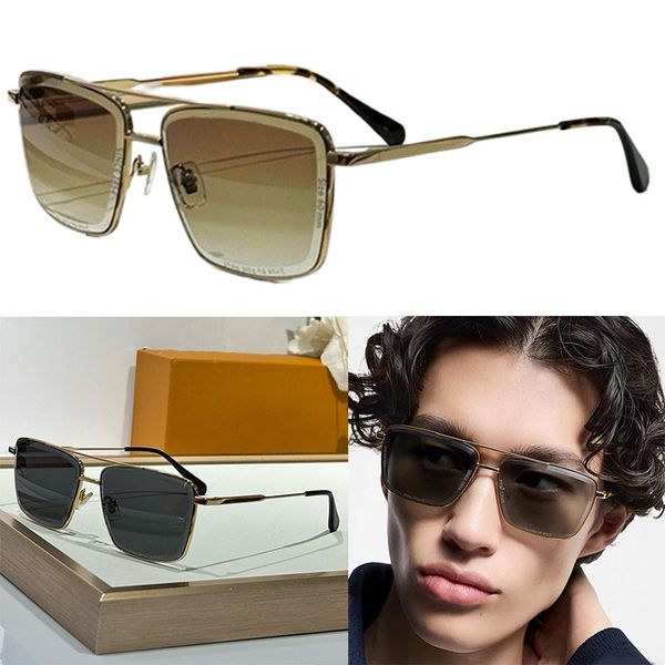 FASHION Super Vision Metal Sunglasses 2610U Retro Brown Square Lens UV400 Mens Avant Garde Style Exquisite Oversized Classics Eyeglass With Box
FASHION Super Vision Metal Sunglasses 2610U Retro Brown Square Lens UV400 Mens Avant Garde Style Exquisite Oversized Classics Eyeglass With Box
