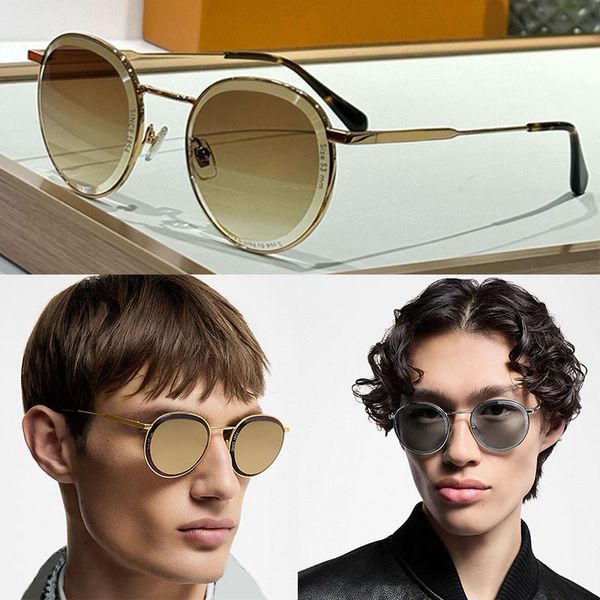 2608U Thin Frame Super Vision Metal Round Sunglasses Mens Avant Garde Style Light Brown Gradient Lens Eyewear Silver Metal Bracket Summer UV Protection
2608U Thin Frame Super Vision Metal Round Sunglasses Mens Avant Garde Style Light Brown Gradient Lens Eyewear Silver Metal Bracket Summer UV Protection