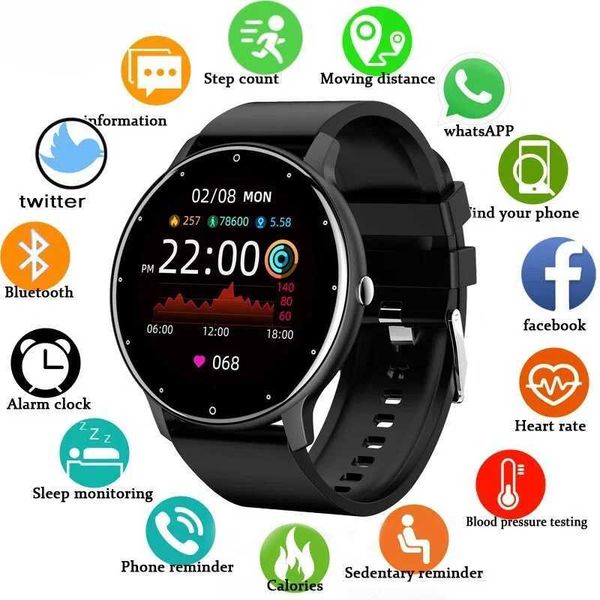LIGE Smart Watch Women Men Full Touch Sn etooth 5.2 Call Waterproof Watches Sports Fitness Tracker Factory IP67 ZL02 NewXJ250108