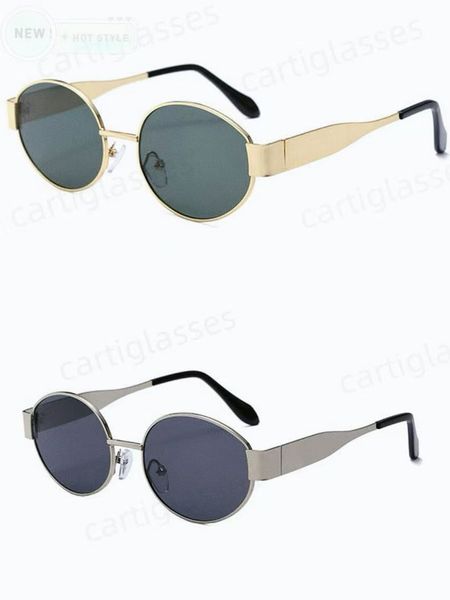 Designer Sunglasses For Women Mens Glasses Unisex Metal Round Luxury Oval Men G…