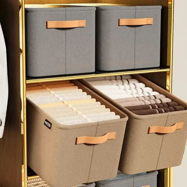 Thicken Clothes Organizer Pants Sweater Storage Cabinets Drawers Organizer Jeans Storage Box Wardrobe Clothes Storage Organizers 250107