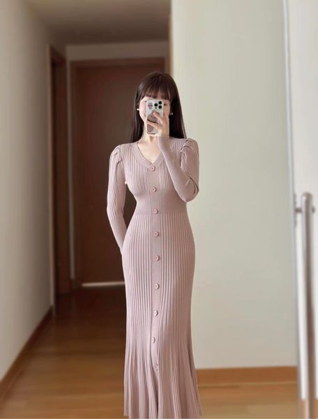 Womens Dresses Casual Dresses New French design Knitted tight brooch with diamond inlay Sexy Mature banquet, Pink
Womens Dresses Casual Dresses New French design Knitted tight brooch with diamond inlay Sexy Mature banquet, Pink
