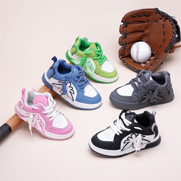Kids Casual Sneakers Spring Outdoor Sports Running Platform Cutefeet Girl Boy Toddler Skateboard Leather Ankle Children Tennis Shoes Sizes 26 - 37
