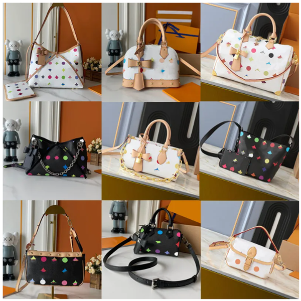 designer bags shoulder bag leather takashi murakami handbag canvas women colorful bag fashion composite lady beach clutch tote woman bag purse wallets, T19
designer bags shoulder bag leather takashi murakami handbag canvas women colorful bag fashion composite lady beach clutch tote woman bag purse wallets, T19