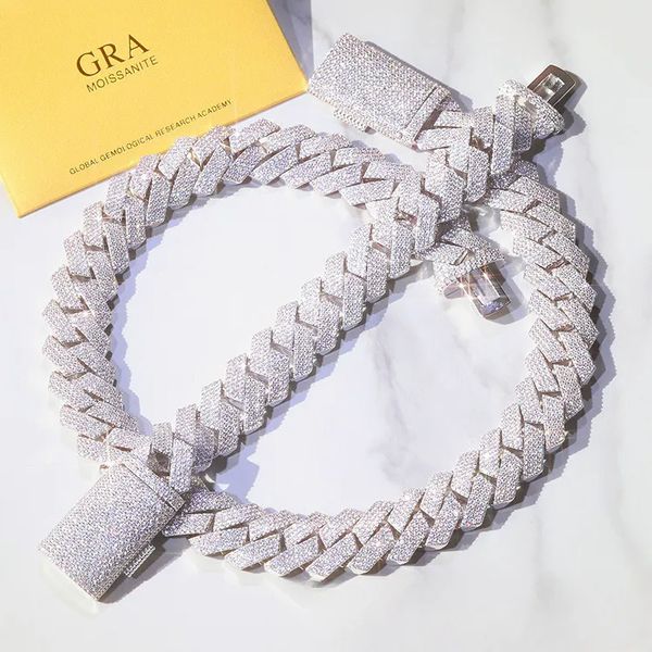 Moissanite bracelet Necklace s Rap hip-hop style Fashion punk full of dias Cuban chain
Moissanite bracelet Necklace s Rap hip-hop style Fashion punk full of dias Cuban chain