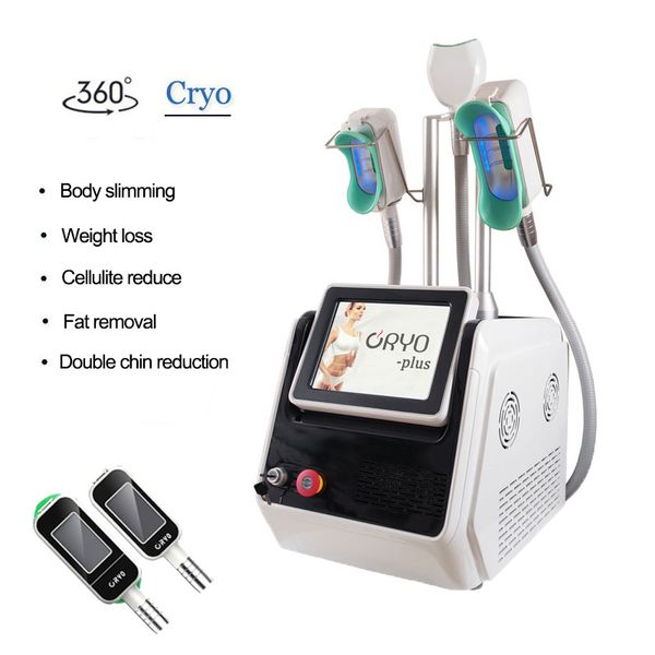 Portable cryolipolysis ce freeze slim machine body cryotherapy fat melt 360 cryo weight loss spa equipment 3 handle