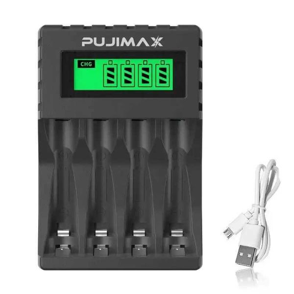 New Arrival 4 Slots Intelligent LCD Display Battery Charger Suitable for 1.2V AAAVAA Ni-Cd/Ni-Mh Rechargeable Battery Fast Charging Durable T250114