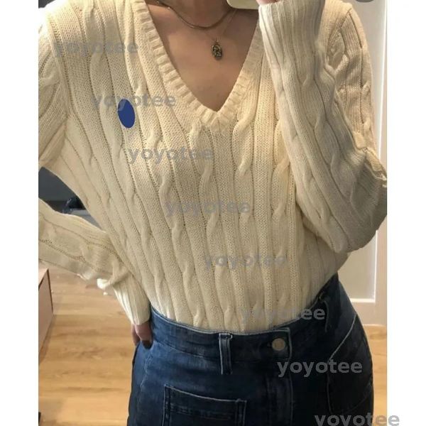 Women' Designer Sweaters Pony Autumn and Winter Embroidered Sweater V-neck Cotton Fashion Knitted Jumper Top Undercoat Fried Dough Twists Sweater BFG2502078, Black
Women' Designer Sweaters Pony Autumn and Winter Embroidered Sweater V-neck Cotton Fashion Knitted Jumper Top Undercoat Fried Dough Twists Sweater BFG2502078, Black