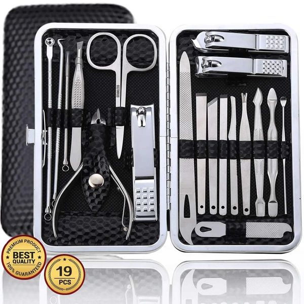 19pcs Nail Clippers Manicure Tool Set With Portable Travel Case Cuticle Nippers And Cutter Kit To Remove Dead Skin Grooming KitXJ250116
19pcs Nail Clippers Manicure Tool Set With Portable Travel Case Cuticle Nippers And Cutter Kit To Remove Dead Skin Grooming KitXJ250116