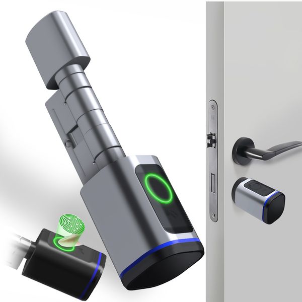Door Home Fingerprint Biometric Bedroom Lock Tuya APP Control Cyder Smart Locks IC Cards Key Unlock High Security Automatic Locking
Door Home Fingerprint Biometric Bedroom Lock Tuya APP Control Cyder Smart Locks IC Cards Key Unlock High Security Automatic Locking
