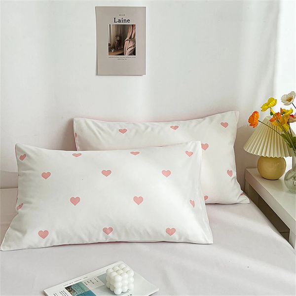 2PCS Love Printed Pattern Pillowcase Simple Style Pillowcase — compare prices at CompareOffers