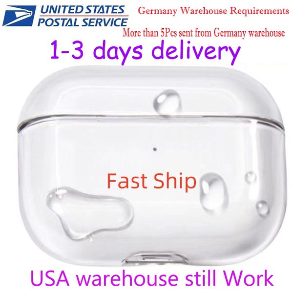 USA Stock For Apple AirPods 4 AirPods pro 2 3rd Headphone Accessories Silicone Protective Headphone Cover Headphone Silicone Case HEAD