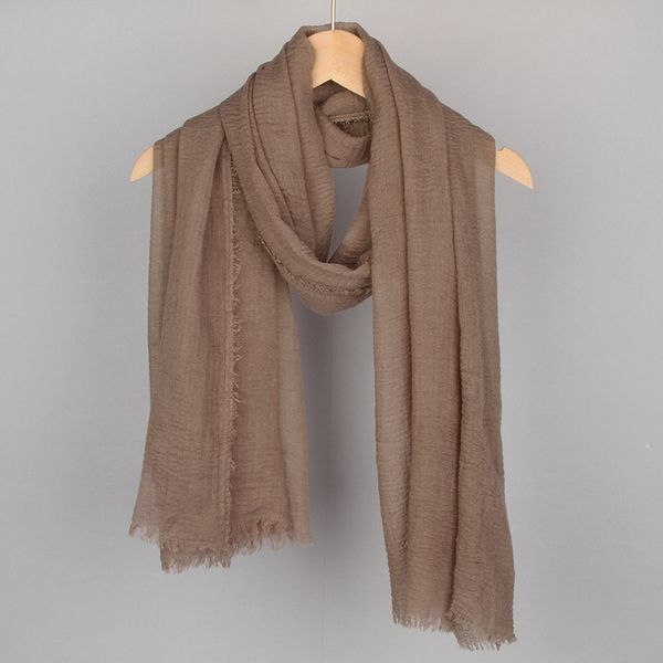 10861 Women's cotton and linen scarf solid color cotton bubble scarf
10861 Women's cotton and linen scarf solid color cotton bubble scarf