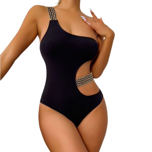 2025 Women Fashion Shoulder Swimsuit Sexy Hollow Out Waist One Piece Swimwear Lady Beach Pool Outfits Summer Stylish Swimming Bodysuit Bathing Suits, Army green
2025 Women Fashion Shoulder Swimsuit Sexy Hollow Out Waist One Piece Swimwear Lady Beach Pool Outfits Summer Stylish Swimming Bodysuit Bathing Suits, Army green