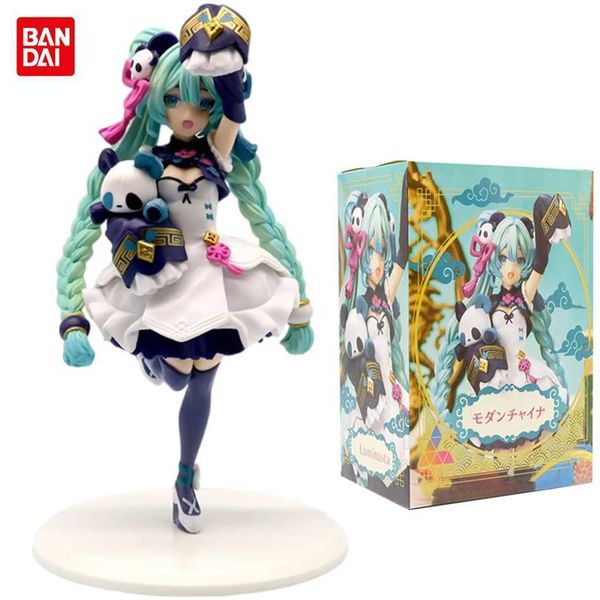 18cm Anime Hatsune Miku X Cinnamoroll Figure panda series Cute Statue PVC Model Doll Toy children Birthday Christmas Gift