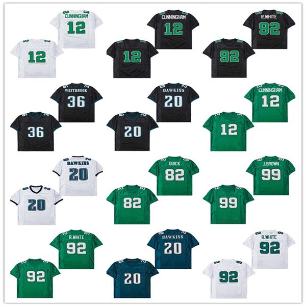 Men Throwback American Football Jerseys 92 Reggie White 20 Brian Dawkin 12 Randall CUNNINGHAM 99 Jerome Brown 36 BRIAN WESTBROOK 82 Mike Quick Retro Green Black, Men retro style8
Men Throwback American Football Jerseys 92 Reggie White 20 Brian Dawkin 12 Randall CUNNINGHAM 99 Jerome Brown 36 BRIAN WESTBROOK 82 Mike Quick Retro Green Black, Men retro style8