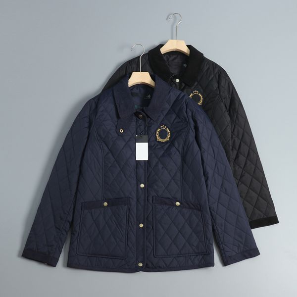 Designer womens Jackets Lingge pattern lapel Women's cotton jacket with cotton collar slimming and lightweight Lingge cotton jacket, A1
Designer womens Jackets Lingge pattern lapel Women's cotton jacket with cotton collar slimming and lightweight Lingge cotton jacket, A1