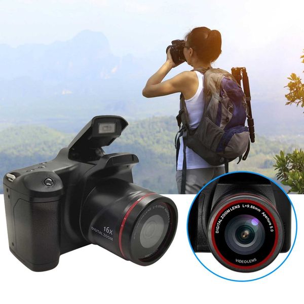 16X Digital Camera Focus Zoom Design Resolution 1920*1080 Supports Storage Card Battery Operated for Photos Taking Stud 26L0423