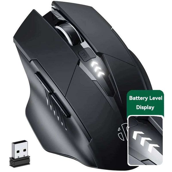 Bluetooth Compatible Rechargeable 2.4G INPHIC Wireless Mouse Office Mute Support PC Laptop Tablet Smartphone Universal