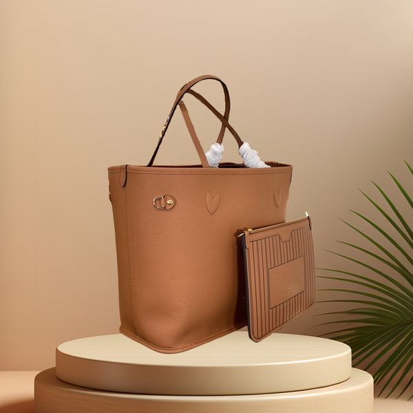 Master Luxury Leather Handbag, Chain