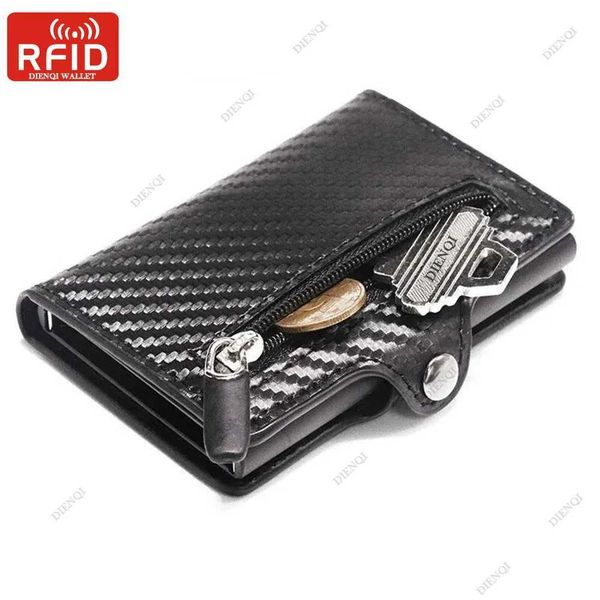 Top Quality Wallets Men Money Bag Mini Purse Male Vintage Brown Leather Rfid Ca…