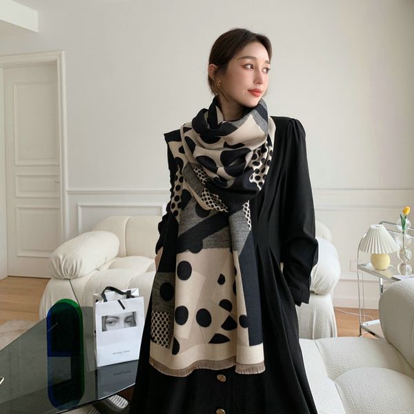 Korean Style Geometric Polka Dot Scarf | Winter Warm Imitation Cashmere Thick Shawl | Women Long Neck Wrap Student Trendy Scarves
Korean Style Geometric Polka Dot Scarf | Winter Warm Imitation Cashmere Thick Shawl | Women Long Neck Wrap Student Trendy Scarves
