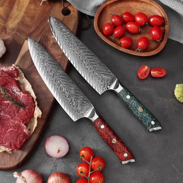 Knives 316L Damascu…