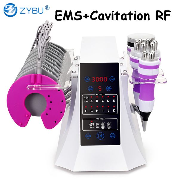 3IN1 40K Cavitation RF Body Slimming Machine Face & Body Beauty EMS Device for Weight Fat Loss Breast & Skin Tightening Sculpting Face Lifting Wrinkle Removal