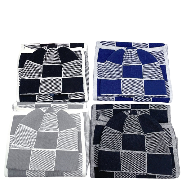 Geometric Beanie De…