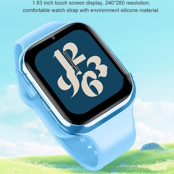 D42 children's smart watch SeTracker2 Android system can download GPS positioning, the watch has a memory of 710mAh and comes with a 16g memory card