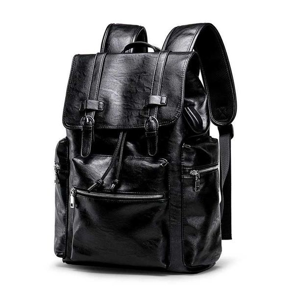 Mens PU Leather Bac…