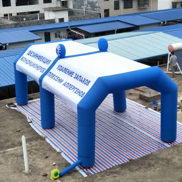 8mW*4mH Custom Inflatable Mist Tent with logo for car cover tunnel tent made in China