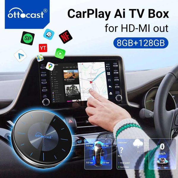 Ottocast CarPlay Ai Box Wireless Android Car Play TV Video Novelty Auto Accessories P3 for HDMI Out no logo (support OEM/ODM)