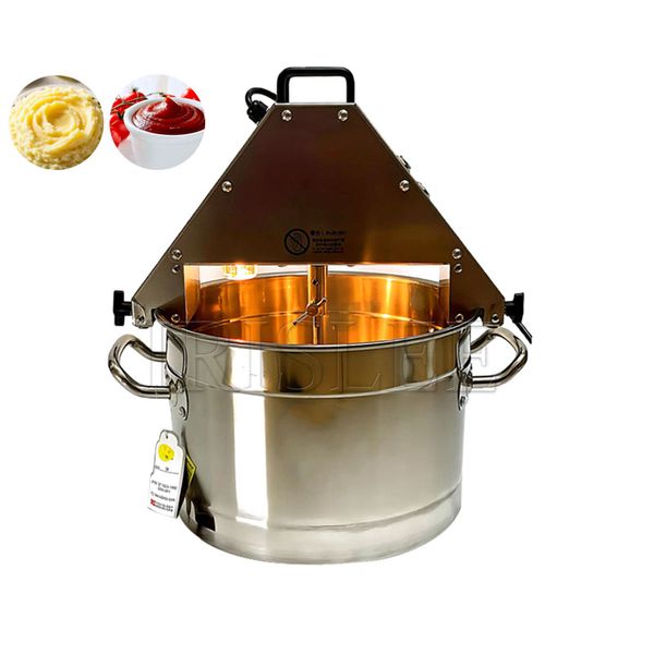 DHgate 220V Small 10L Cooking Pot Stir-Fry Machine Wok For Commercial Home Use Electric Jam Sauce Mixer Cooking Mixer Jam Making Maker sold by DHgate