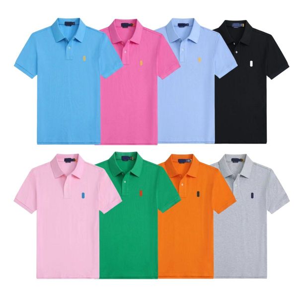 Men Shirt Mens Polo Shirts Designer T Shirts Neck Short Sleeve Embroidery Casual Slim Fit Summer Women T-shirts Cotton Horse Tops Brand Fashion TEE1