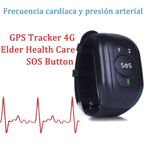 Smart Watch Tracker Wrist GPS Tracker 4G Gps Tracking Bracelet for Elderly SOS Two Way Communication CAT M1