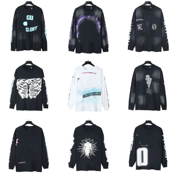 Men's Hoodies & Sweatshirts Designer Old washed water casual loose base long sleeved round neck T-shirt for men and women, Yellow
Men's Hoodies & Sweatshirts Designer Old washed water casual loose base long sleeved round neck T-shirt for men and women, Yellow