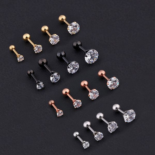 Super Flash Four-Finger Zirconia Ear Bar Pin with 0.8mm thick screws for fastening ear stud earrings.
Super Flash Four-Finger Zirconia Ear Bar Pin with 0.8mm thick screws for fastening ear stud earrings.