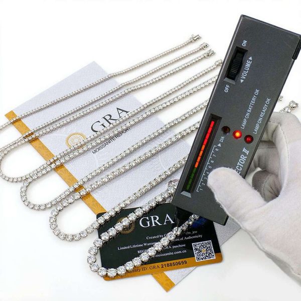 Luxury Pass Diamond Tester VVS1 D Color With GRA Certificate Moissanite Chain For Women Solid 925 Silver 4MM W Tennis Necklace Hip Hop Jewelry Woman Christmas Gift
Luxury Pass Diamond Tester VVS1 D Color With GRA Certificate Moissanite Chain For Women Solid 925 Silver 4MM W Tennis Necklace Hip Hop Jewelry Woman Christmas Gift