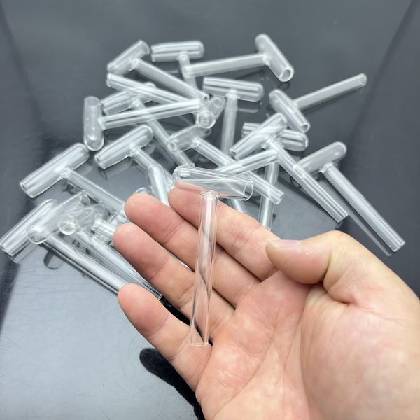 Hookahs Color glass pipe Classic short hammer shaped glass pipe accessory