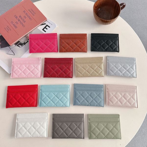 Card holders designer women Leather card holder caviar porte carte luxe porte feuille new trendy clip texture Purse coin purse Credit card business card pink cartera, Color9
Card holders designer women Leather card holder caviar porte carte luxe porte feuille new trendy clip texture Purse coin purse Credit card business card pink cartera, Color9