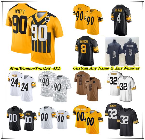 American Football Jersey Aaron Rodgers DK Metcalf T.J. Watt Pat Freiermuth Joey Porter Jr. Will Howard Jaylen Warren Derrick Harmon Jack Sawyer Mason Rudolph Austin III, Men salute white style
American Football Jersey Aaron Rodgers DK Metcalf T.J. Watt Pat Freiermuth Joey Porter Jr. Will Howard Jaylen Warren Derrick Harmon Jack Sawyer Mason Rudolph Austin III, Men salute white style