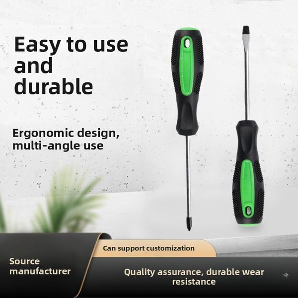 Strong Magnetic Extended Phillips and Flathead Industrial Grade Tool Set Ultra-Hard Solid Handle Screwdriver