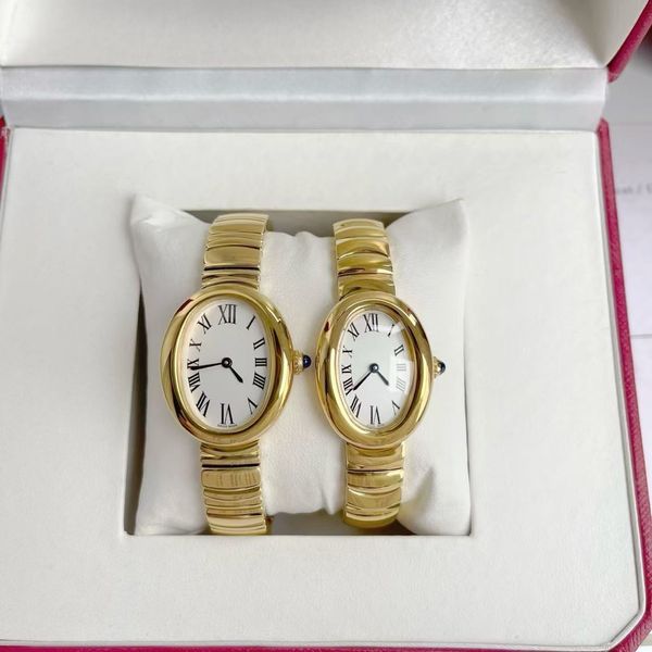 new fashionable ladies' 18k gold-plated never fades. The bathtub watch measures 23*31mm and is available for free shipping
