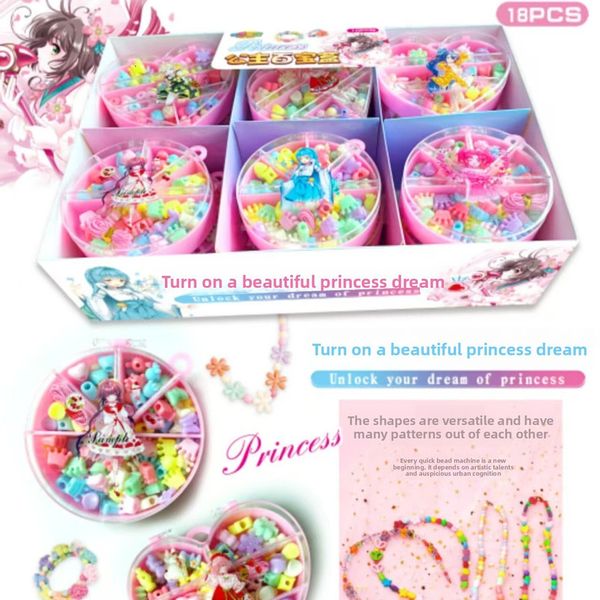2026 New Internet Celebrity Children's Educational Training DIY Materials Loose Beads Necklace Bracelet Jewelry Girls' Beaded Accessories Toys