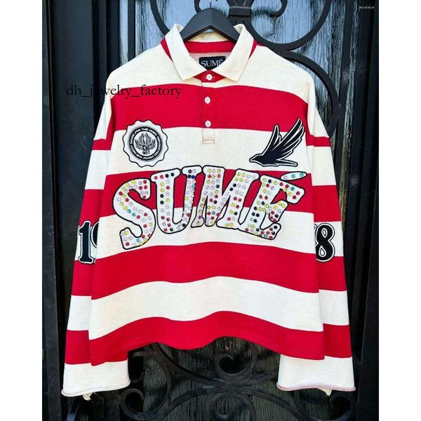 Men's T Shirts Harajuku Top SUME Text Rhinestone Print Long Sleeved Shirt Style Retro Striped Hip-hop Street Collar 227, A3
Men's T Shirts Harajuku Top SUME Text Rhinestone Print Long Sleeved Shirt Style Retro Striped Hip-hop Street Collar 227, A3