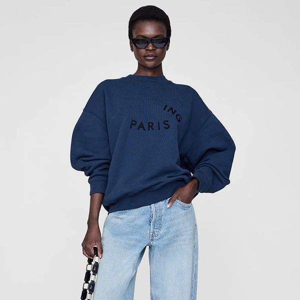 New Cotton Sweatshirts Front Felt Patch Embroidered Fleece Hoodies Women Fleece-Lined Crew Neck Sweatshirt Fashion Sweaters, Orange
New Cotton Sweatshirts Front Felt Patch Embroidered Fleece Hoodies Women Fleece-Lined Crew Neck Sweatshirt Fashion Sweaters, Orange