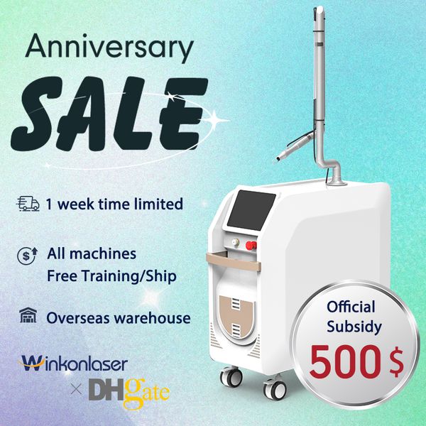 550ps Picosecond Laser Tattoo Removal Machine 755nm Honeycomb Head Skin Rejuvenation Picocare face Picolaser